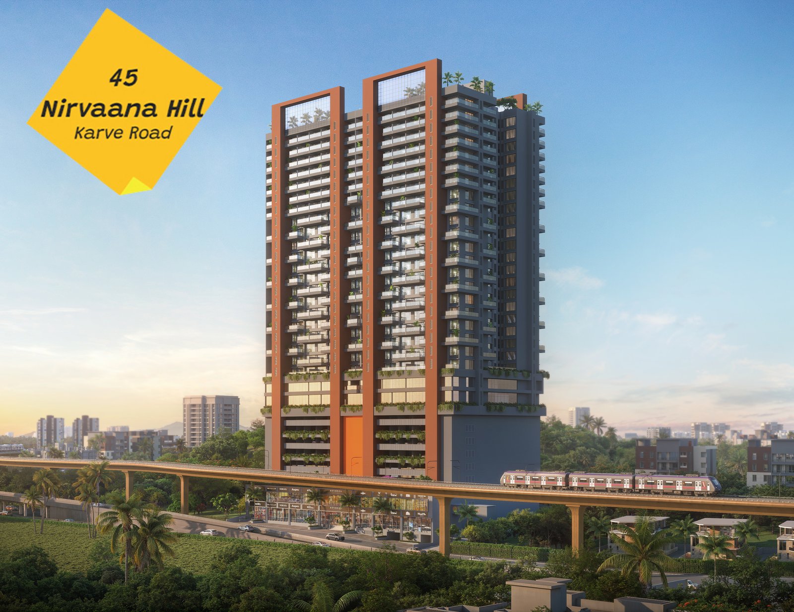 45nirvana Hill Pune Karve Road residential project